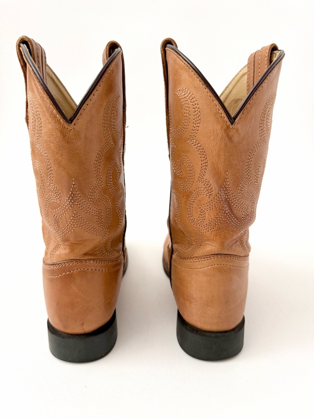CODY JAMES | Boys Showdown Leather Western Cowboy Boots Tan Brown Size 3 D - Picture 9 of 14